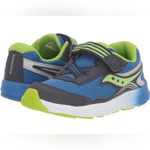 Saucony navy/green boys' sneaker, size 6W (toddler)